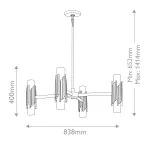 Люстра Elstead Lighting Marvele MARVELE8-AB-OPAL