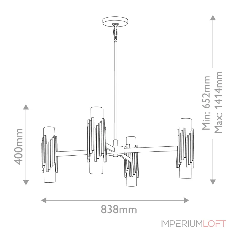 Люстра Elstead Lighting Marvele MARVELE8-AB-OPAL Люстра Elstead Lighting Marvele MARVELE8-AB-OPAL