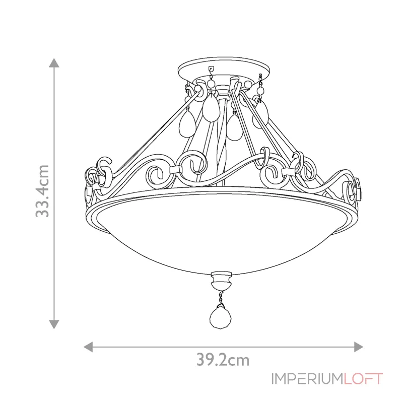 Потолочный светильник Feiss Chateau FE-CHATEAU-SF