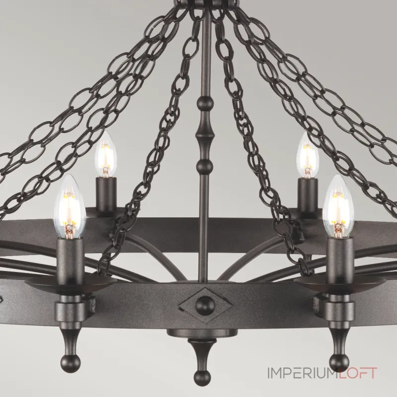 Люстра Elstead Lighting Warwick WR12-GRAPHITE