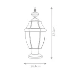 Фонарь-пьедестал Quoizel Newbury QZ-NEWBURY3-L-PB