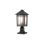 Фонарь-пьедестал Quoizel Cedar point QZ-CEDAR-POINT3-M-BK