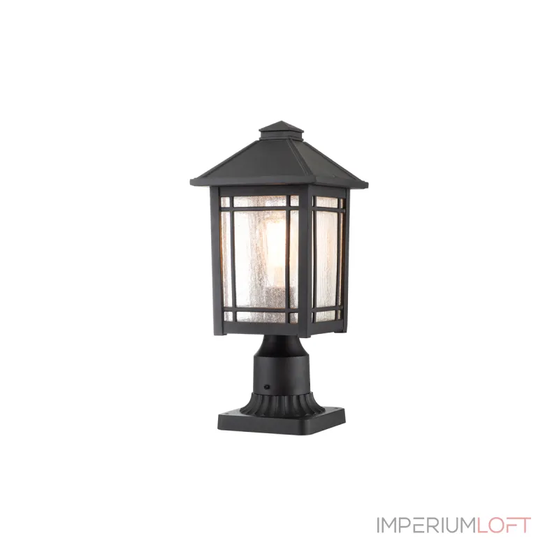 Фонарь-пьедестал Quoizel Cedar point QZ-CEDAR-POINT3-M-BK