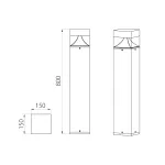 Фонарный столб Natural Concepts Dwell NC-003240-80-DG