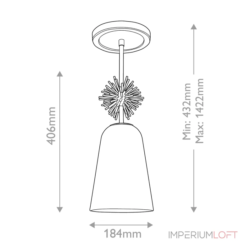 Подвесной светильник Elstead Lighting Staring STARING-MP-DG-OPAL Подвесной светильник Elstead Lighting Staring STARING-MP-DG-OPAL