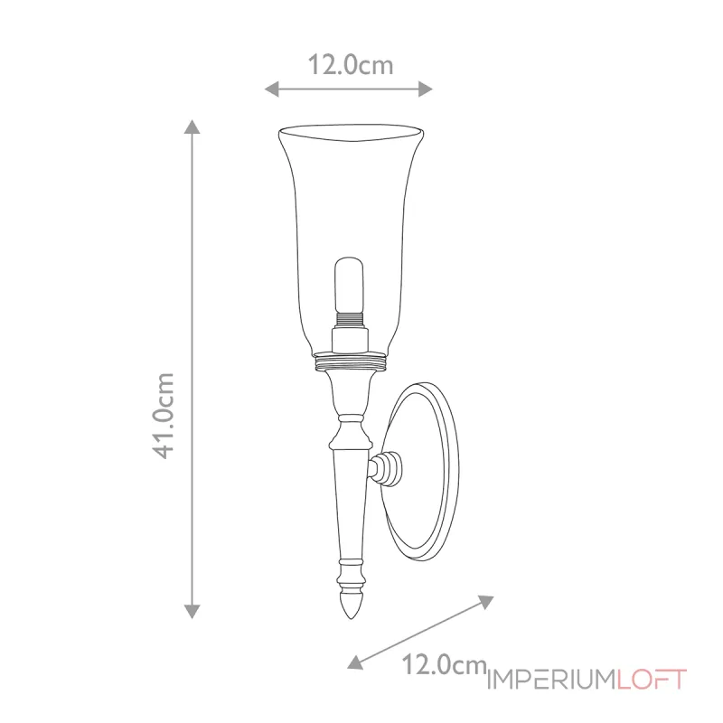 Бра для ванных комнат Elstead Lighting Dryden BATH-DRYDEN2-PB