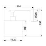 Бра Elstead Lighting Balance BALANCE1-WPN