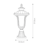 Фонарь-пьедестал Elstead Lighting Chicago CC3-S-BK