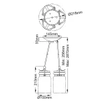 Подвесной светильник Kichler Brinley KL-BRINLEY3-BB