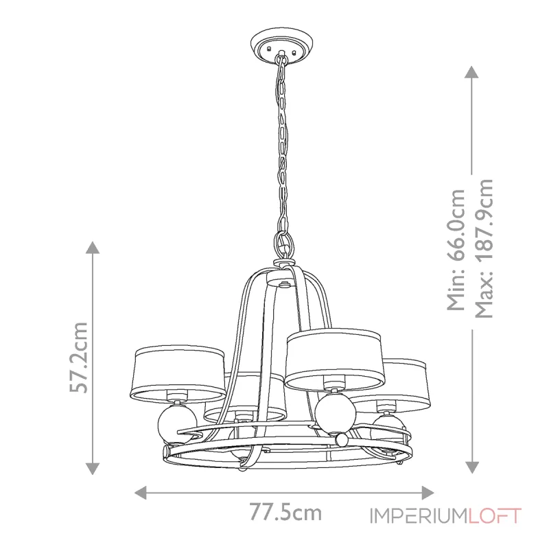 Люстра Quoizel Gotham QZ-GOTHAM4-BB Люстра Quoizel Gotham QZ-GOTHAM4-BB