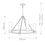 Люстра Elstead Lighting Kristy KRISTY4-DG-OPAL