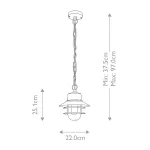 Подвесной фонарь Elstead Lighting Copenhagen COPENHAGEN8-BK