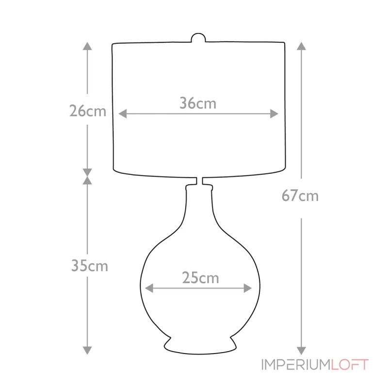 Настольная лампа Elstead Lighting Orb ORB-CLEAR-AB-BLK