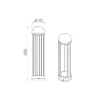 Фонарный столб Natural Concepts Dwell NC-013102RH-60-SB
