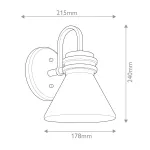 Бра для ванных комнат Kichler Farum KL-FARUM1-CH