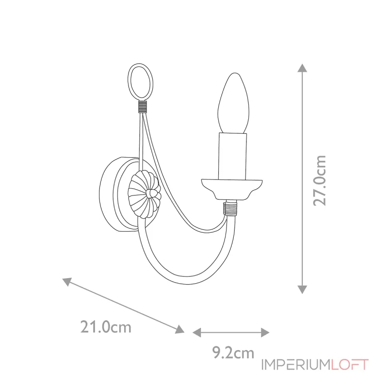 Бра Elstead Lighting Carisbrooke CB1-BLACK