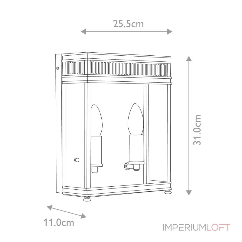 Настенный фонарь Elstead Lighting Holborn HL7-M-DB Настенный фонарь Elstead Lighting Holborn HL7-M-DB