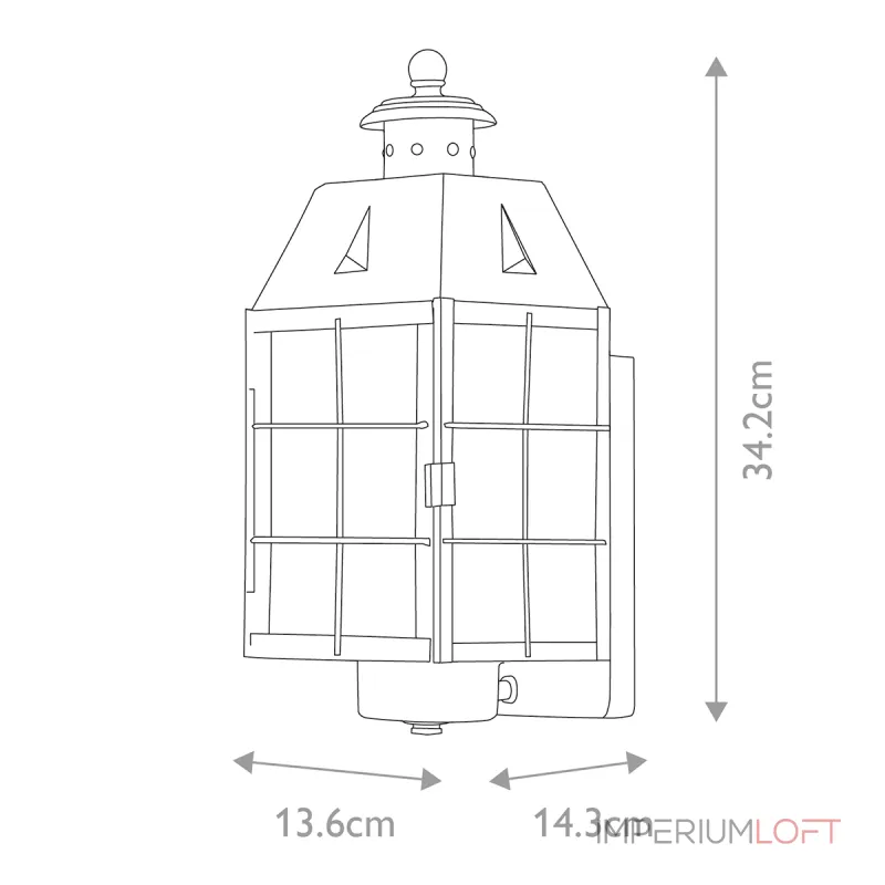 Настенный фонарь Hinkley Nantucket QN-NANTUCKET-M-AS
