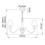 Люстра Elstead Lighting Armand DL-ARMAND5-AB