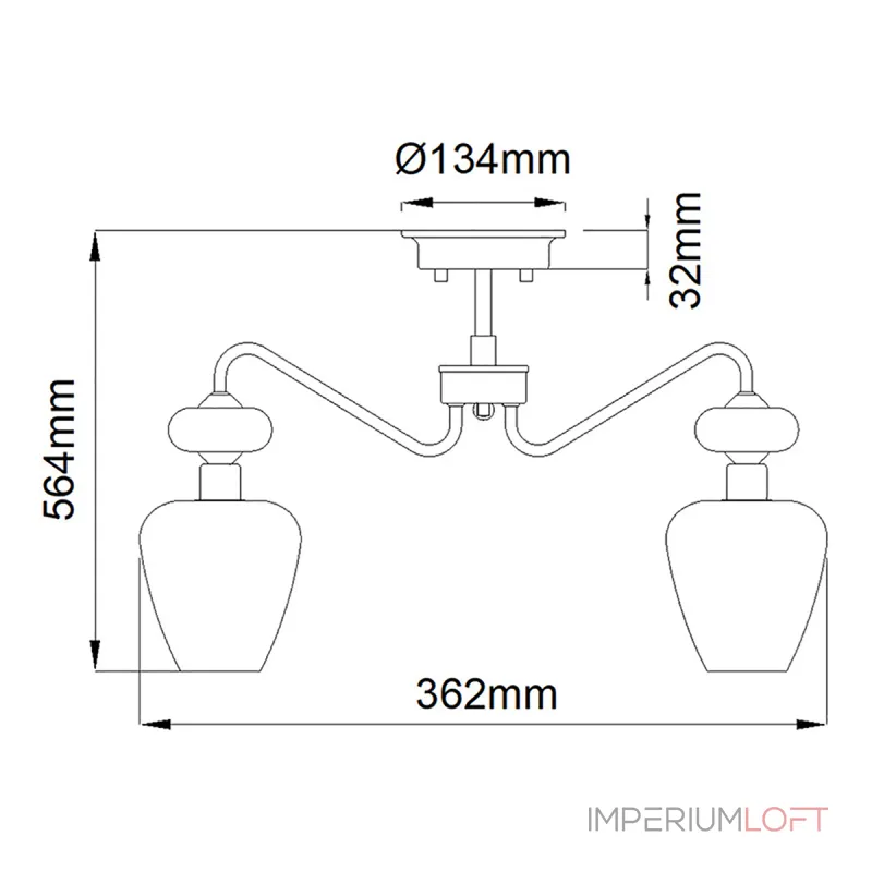 Потолочный светильник Elstead Lighting Armand DL-ARMAND-SF3-AB Потолочный светильник Elstead Lighting Armand DL-ARMAND-SF3-AB