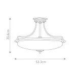 Потолочный светильник Quoizel Griffin QZ-GRIFFIN-SFM-AN