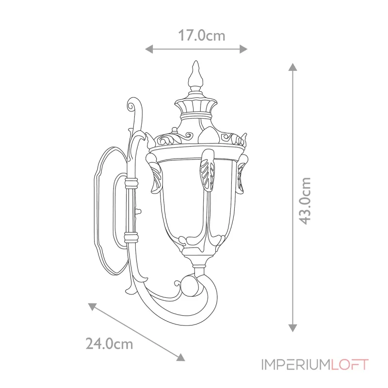 Настенный фонарь Elstead Lighting Philadelphia PH1-S-OB