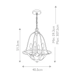 Подвесной светильник Quoizel Bradbury QZ-BRADBURY-4P-GK