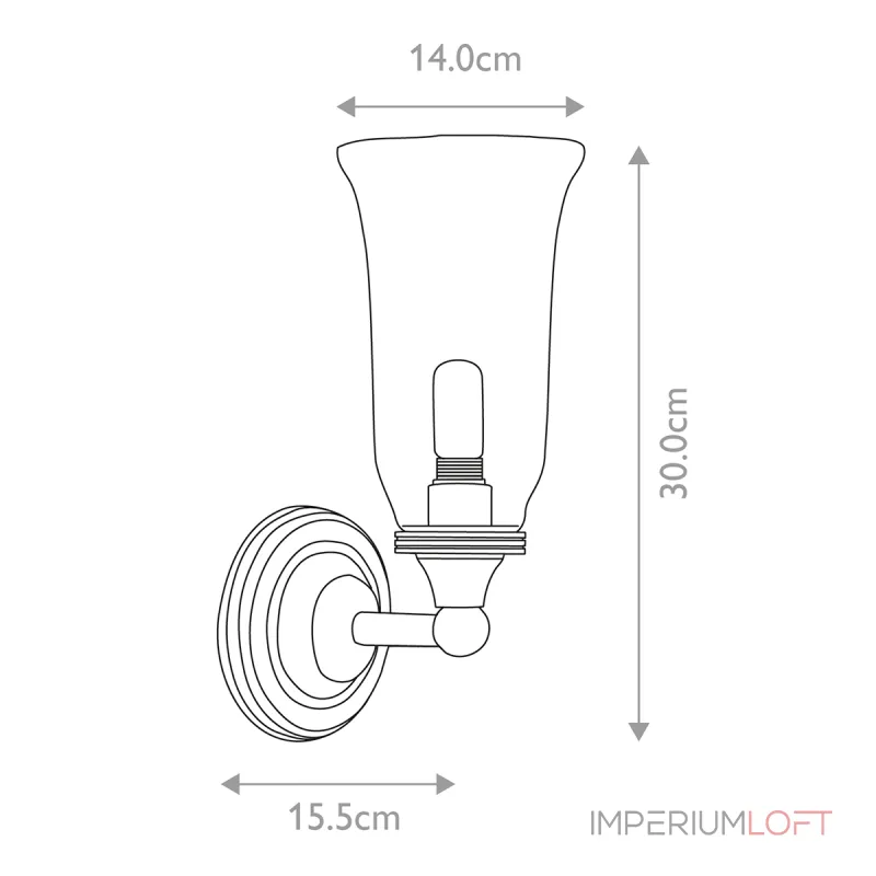 Бра для ванных комнат Elstead Lighting Austen BATH-AUSTEN2-PC