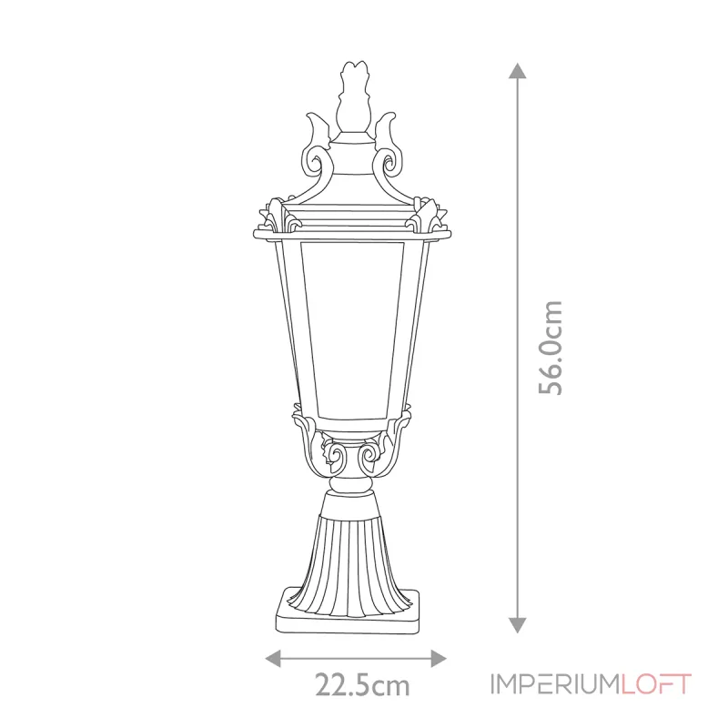Фонарь-пьедестал Elstead Lighting Baltimore BT3-M