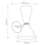 Бра Kichler Phix KL-PHIX-1W-CBB