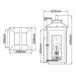 Настенный фонарь Hinkley Atwater QN-ATWATER-M-BK