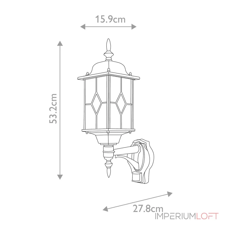 Настенный фонарь Elstead Lighting Wexford WX1-PIR Настенный фонарь Elstead Lighting Wexford WX1-PIR