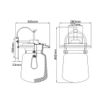 Настенный фонарь Quoizel Lasalle QN-LASALLE-L-WT