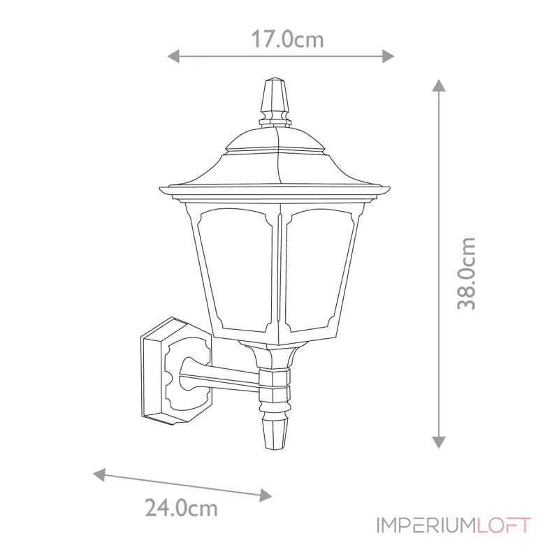 Настенный фонарь Elstead Lighting Chapel CPM1-BLACK Настенный фонарь Elstead Lighting Chapel CPM1-BLACK