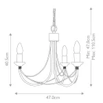 Люстра Elstead Lighting Carisbrooke CB3-BLACK