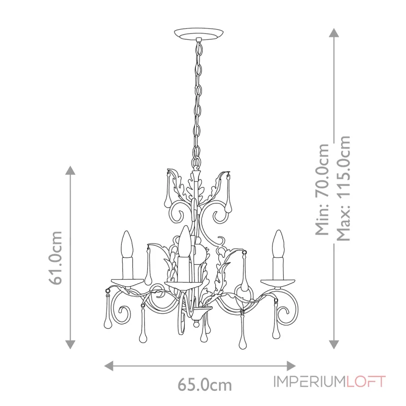 Люстра Elstead Lighting Amarilli AML3-BRONZE Люстра Elstead Lighting Amarilli AML3-BRONZE