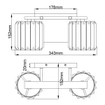 Бра для ванной Quoizel Divine QZ-DIVINE2-PC-BATH