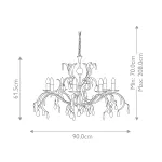 Люстра Elstead Lighting Lily LL8-ANT-BRZ