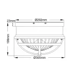 Потолочный светильник Kichler Tollis QN-TOLLIS-F-BN