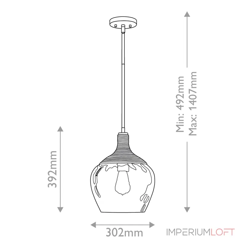 Подвесной светильник Quoizel Royer QZ-ROYER-1P-MBK