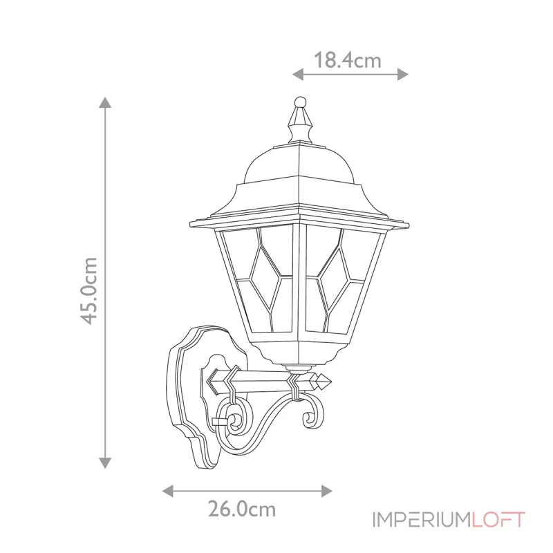 Настенный фонарь Elstead Lighting Norfolk NR1-BLK Настенный фонарь Elstead Lighting Norfolk NR1-BLK