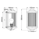 Настенный фонарь Hinkley Castelle QN-CASTELLE-S-BLK