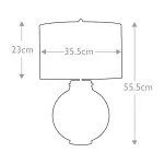 Настольная лампа Elstead Lighting Kara DL-KARA-TL-SMOKE