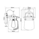 Настенный фонарь Quoizel Lasalle QN-LASALLE-S-WT