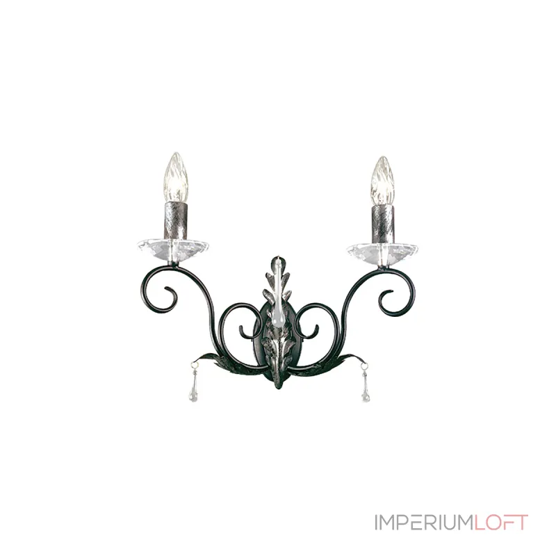 Бра Elstead Lighting Amarilli AML2-BLK-SILVER Бра Elstead Lighting Amarilli AML2-BLK-SILVER
