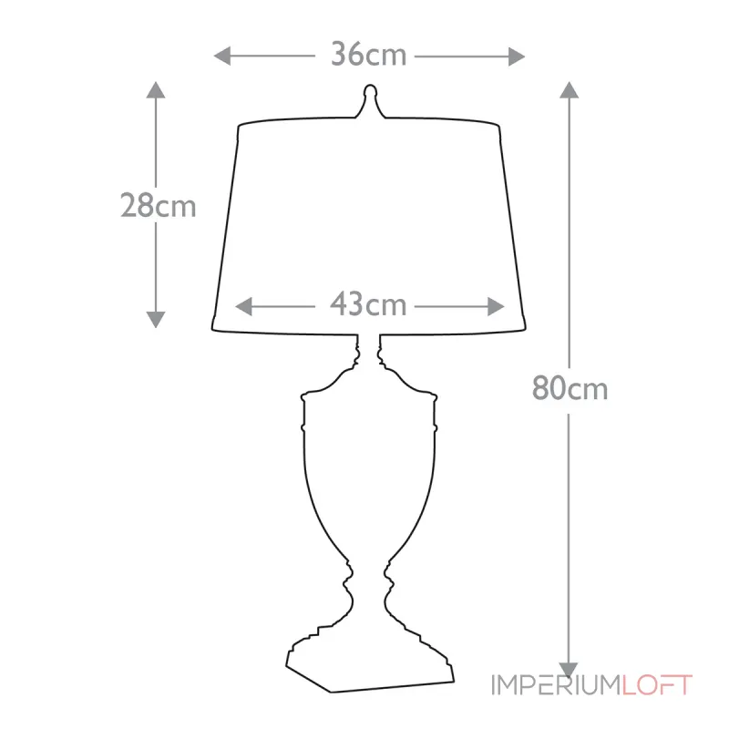 Настольная лампа Quoizel Dennison QZ-DENNISON-PB