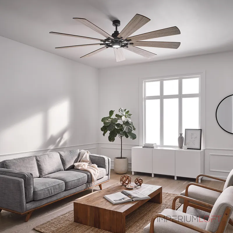 Люстра-вентилятор Kichler Gentry xl KLF-GENTRY-85-WZ