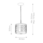 Подвесной светильник Elstead Lighting Ziggy ZIGGY-1P-S-LG