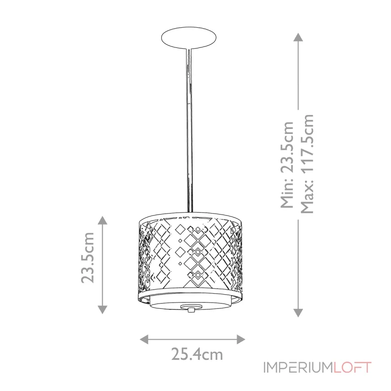 Подвесной светильник Elstead Lighting Ziggy ZIGGY-1P-S-LG