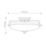 Потолочный светильник Quoizel Griffin QZ-GRIFFIN-F-WS